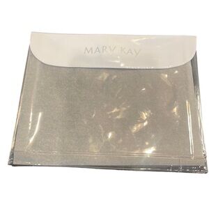 Mary Kay cosmetic bag merchandise product transparent clear